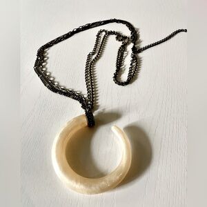 Multi strand pendant necklace